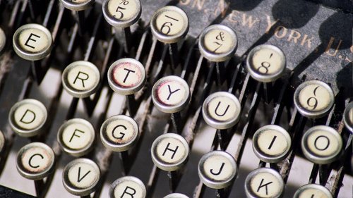 typewriter keys