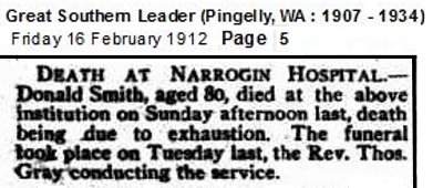 Donald Smith Narrogin death notice trove18652415